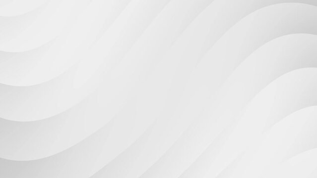 Modern abstract grey wave pattern loop background animation.