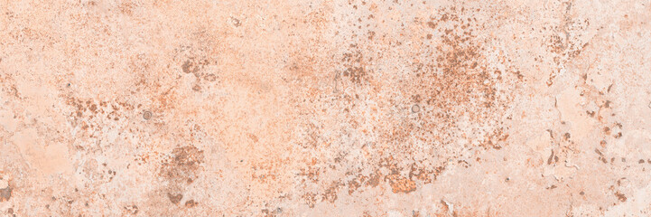 Old rusted metal texture. The surface of rough iron wall. Wide panoramic background for design.