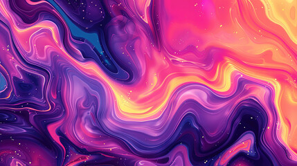 Fototapeta premium Vibrant Rasquache style abstract background with flowing acromatic colors