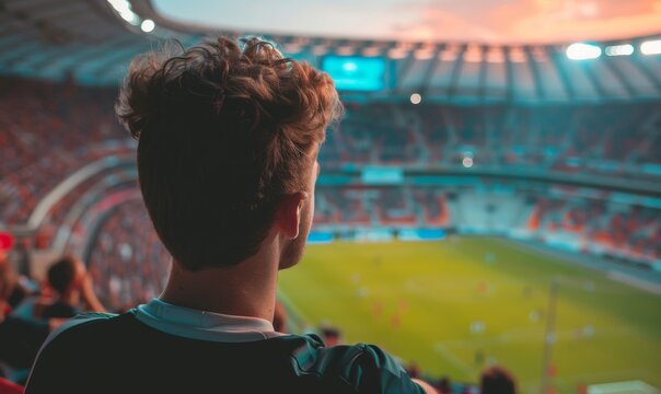 A man is eager to participate in a sporting event.