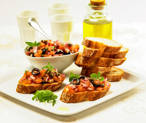 bruscheta de tomate 
