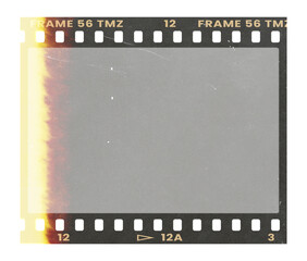 Film frame photo strip high-resolution blank filter. 35mm scan template texture effect. Trendy...