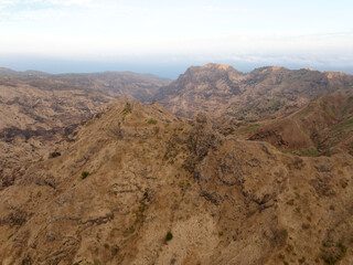View of northern Santiago island, Cabo Verde