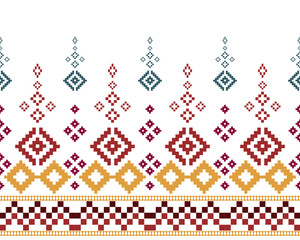 embroidery abstract Traditional geometric ethnic fabric pattern ornate elements with ethnic patterns design for textiles, rugs, clothing, sarong, scarf, batik, wrap, embroidery, print, curtain, carpet