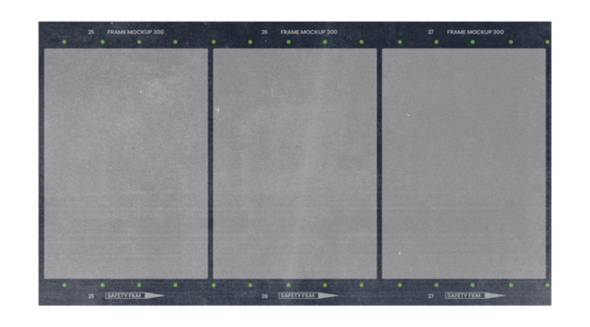 Film frame photo strip high-resolution blank filter. 35mm scan template texture effect. Trendy editable camera roll social stories design. Isolated vintage analog cinema empty scratches mockup.