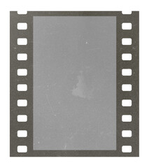Obraz premium Film frame photo strip high-resolution blank filter. 35mm scan template texture effect. Trendy editable camera roll social stories design. Isolated vintage analog cinema empty scratches mockup.