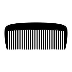 Hair comb icon for a beauty salon or barbershop in modern style