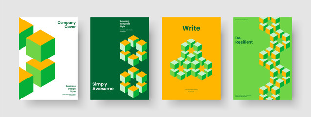Obraz premium Geometric Background Design. Isolated Book Cover Template. Modern Business Presentation Layout. Poster. Flyer. Report. Banner. Brochure. Portfolio. Magazine. Catalog. Handbill. Advertising