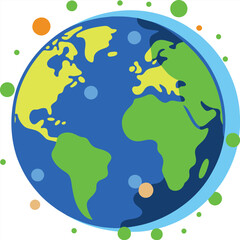 Adobe Illustrator Artwork World environment day. Earth globe with splashes in watercolor style art. Concept design for banner