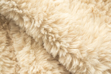 Brown fluffy fur fabric wool texture background