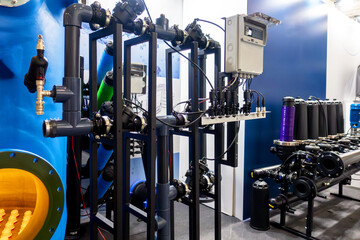 Advanced Industrial Water Filtration System Display