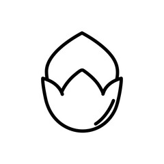 Hazelnut Icon, Great for Food and Nutrition Designs