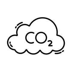 CO2 Reduction Icon, Great for Environmental and Sustainability Designs