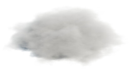 4K Res Realistic Volumetric Cloud Shape Isolated on Transparent Background | Smoke Texture