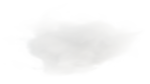 4K Res Realistic Volumetric Cloud Shape Isolated on Transparent Background | Smoke Texture