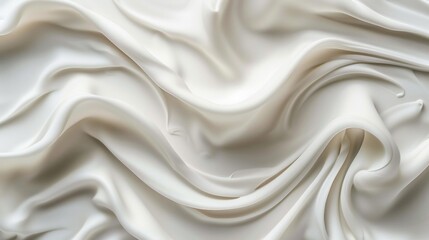 Fototapeta premium A white fabric with a wave pattern