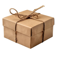 Kraft Paper Gift Box with Twine Bow