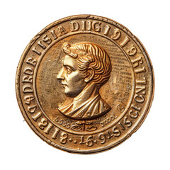Gold Coin with Roman Portrait