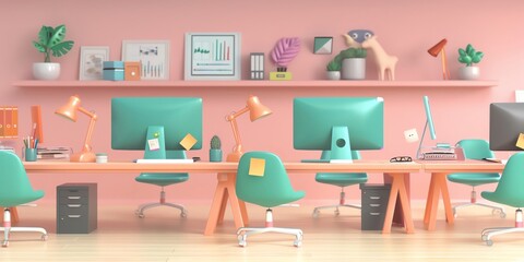 A diverse team of professionals collaborating in a modern openplan office, with technology and creative tools, showcasing a scalingup organization