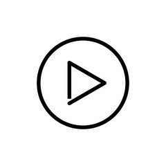 Play Button Icon, Perfect for Media and Entertainment Graphics