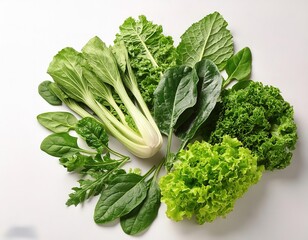 broccoli on white background- generative ai