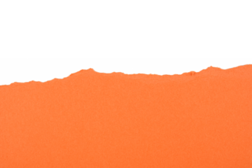 Cartulina rasgada de color naranja, recurso gráfico