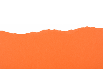 Cartulina rasgada de color naranja, recurso gráfico