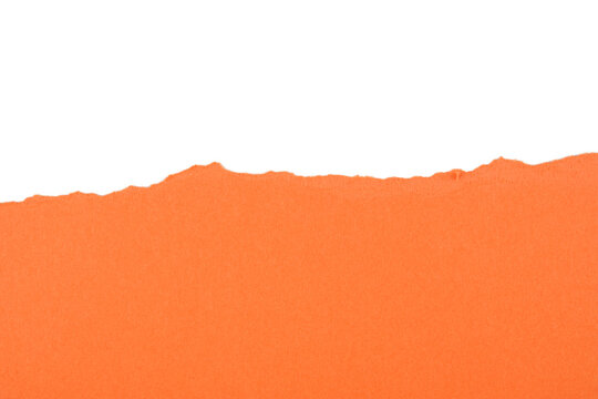 Cartulina rasgada de color naranja, recurso gr&aacute;fico