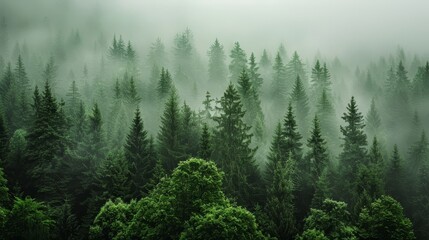 Aerial photography of lush forests, offering captivating views from an elevated vantage point