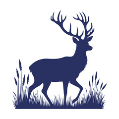 deer vector,  deer silhouette,  deer illustration