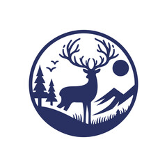 deer vector,  deer silhouette,  deer illustration