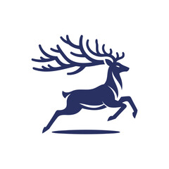 deer vector,  deer silhouette,  deer illustration