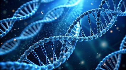 Fototapeta premium Molecular Mysteries: A Representation of DNA in Population Genetics