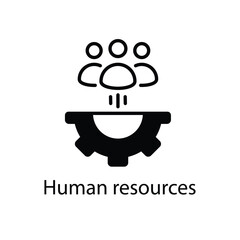 Human resources vector icon