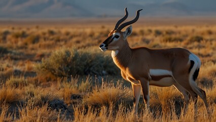 Fototapeta premium The Elegance of the Savanna: Grant's Gazelles in Harmony