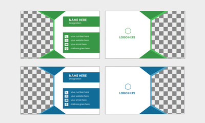 modern and creative business card print template

