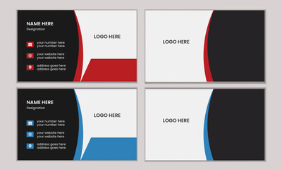 modern and creative business card print template

