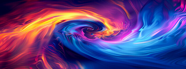 Obraz premium Abstract Swirling Blue Red Orange and Yellow Gradient Background Image Wallpaper Texture Design Template Vivid Colorful Bright Colorful Background Image For Design Projects