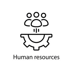 Human resources vector icon