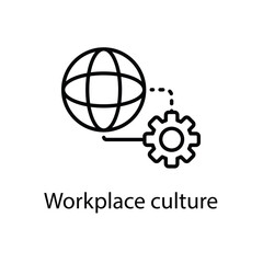 Workplace culture vector icon