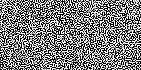 Gradient noise line abstract spread geometric background. Monochrome Turing reaction background. Abstract diffusion pattern with chaotic shapes. Vector illustration