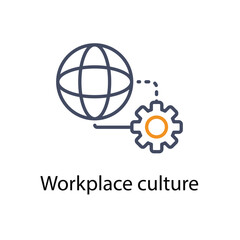 Workplace culture vector icon