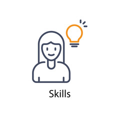 Skills vector icon