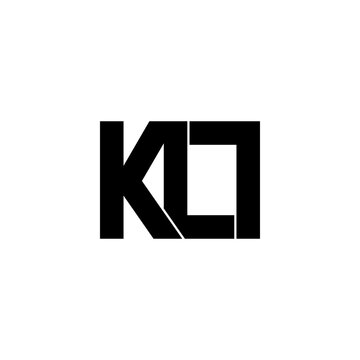 kll typography letter monogram logo design