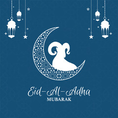 Eid al-Adha Mubarak. Holy days of muslim community