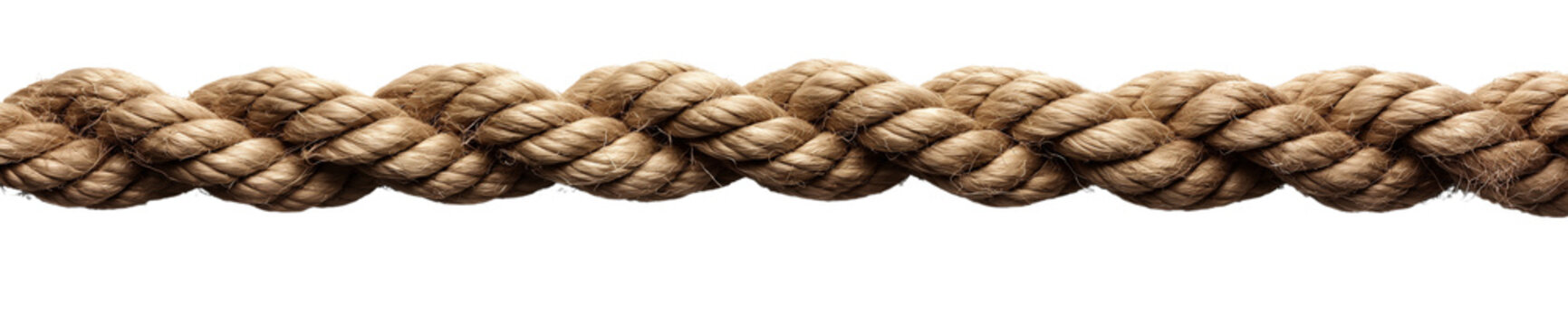 Long rope straight seamless isolate transparent white background