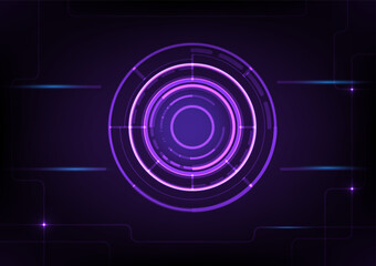 2D illustration, futuristic blue hi-tech digital circuit background, abstract, business, technological or scientific design.