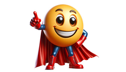 Funny superhero emoji