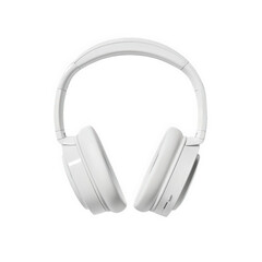 White Wireless Headphones with Built-In Microphone and Adjustable Headband - Modern, Minimal Design