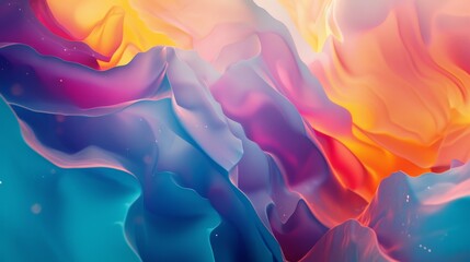 An image of a future cookbook where artificial intelligence offers personalized recipes and nutritional advice against a backdrop of vibrant abstract shapes ::3 wind ::3 --no text --ar 16:9 --quality